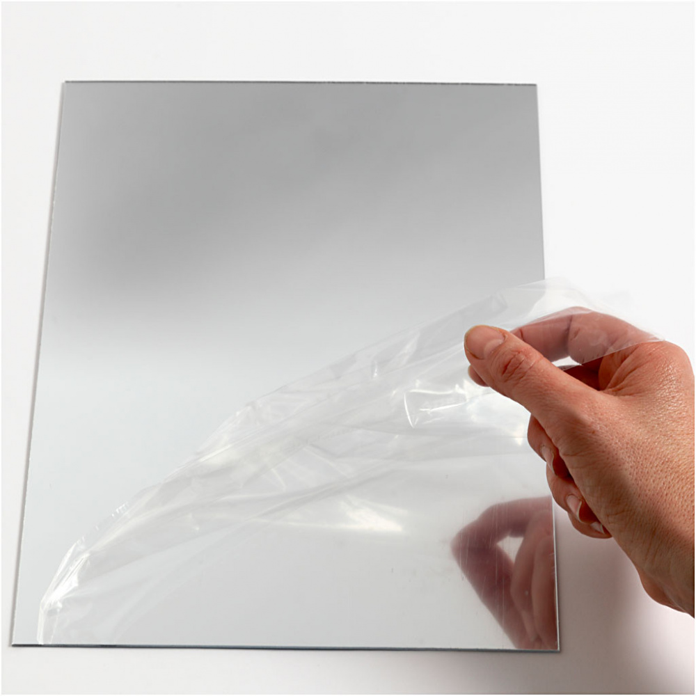 Plastic flexible mirror 29.5x21 cm, 1.1 mm -1 sheet