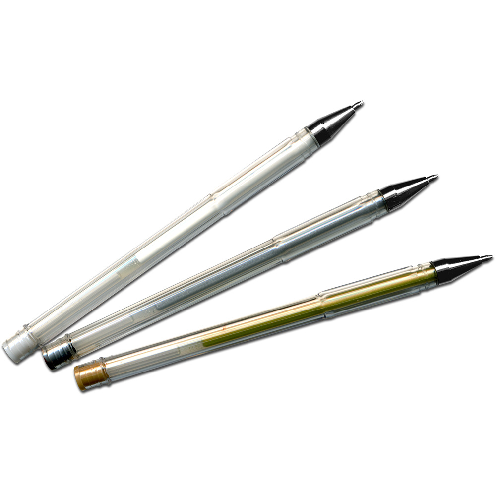 Комплект писалки Meyco с гел мастило металик сребро,злато,бяло