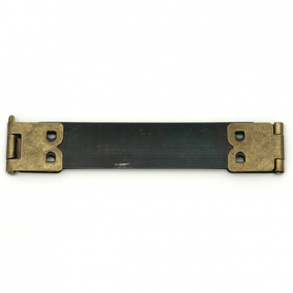 Metal Inner Bendable Frame Kiss Buckle / 8x1.4 cm / Antique Bronze