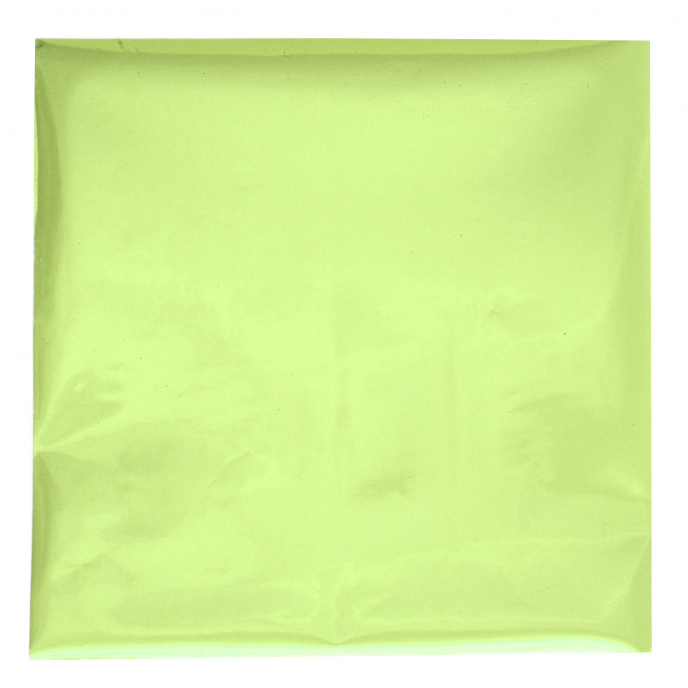 Φύλλο deco και φύλλο μεταφοράς 15x15 cm deco foil and transfer sheet, πράσινο και χρυσό, λουλούδια -2x2 φύλλα