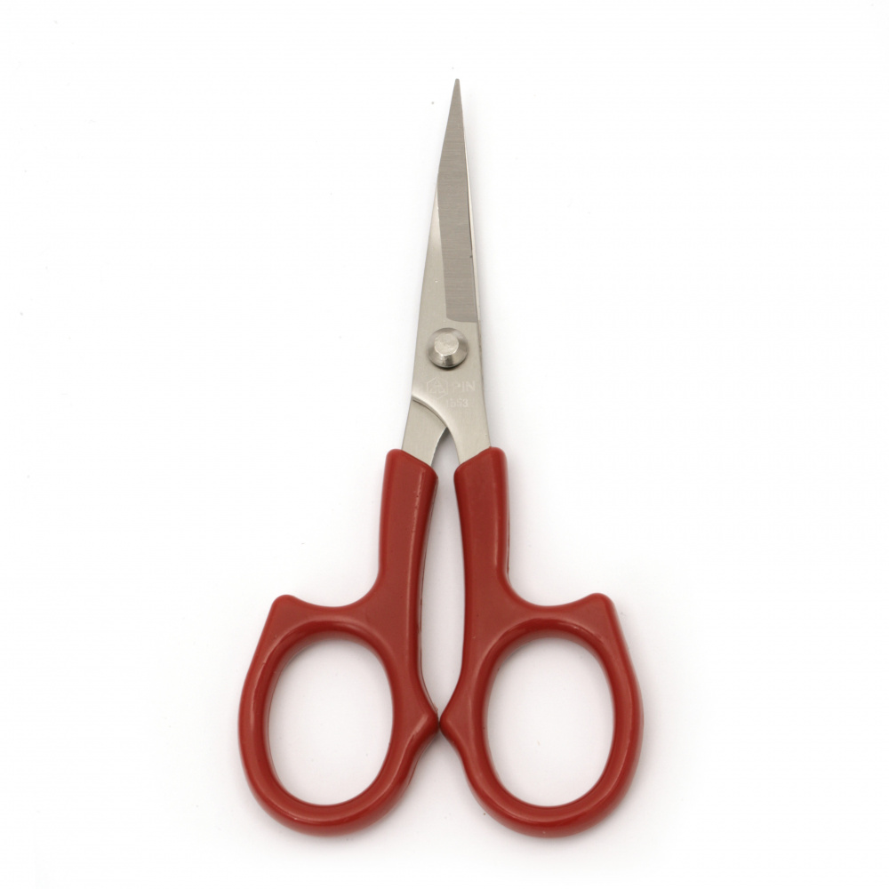 Stainless steel scissors with curved tip 130x63 mm