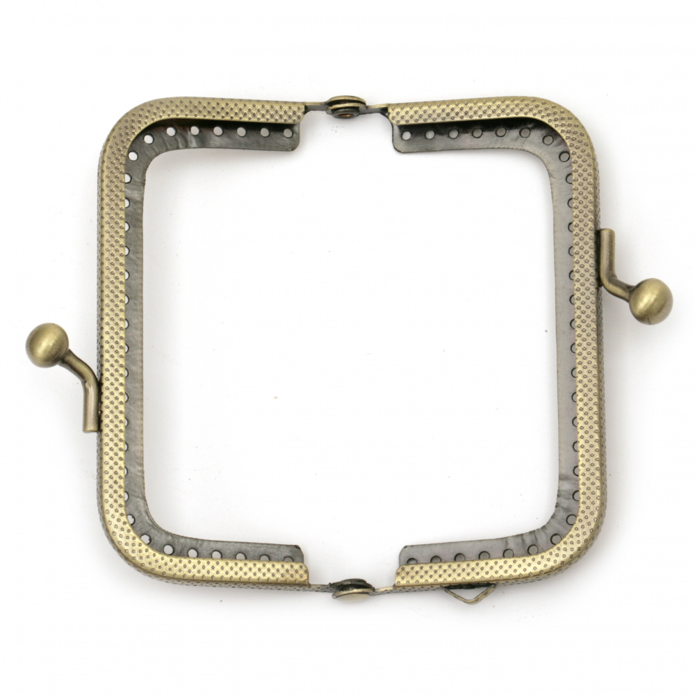 Bag/Purse Clasp Lock / 8 cm /  Antique Bronze