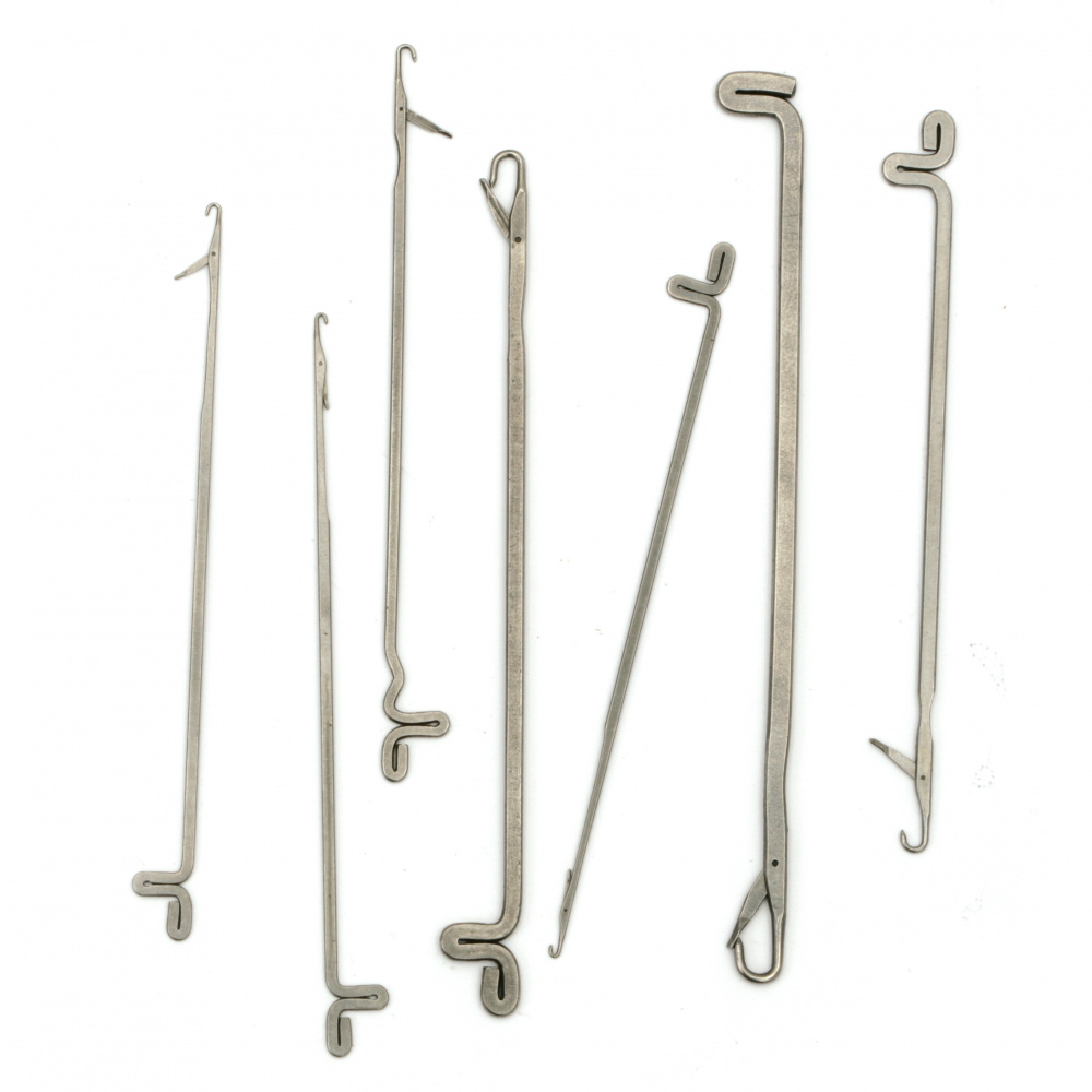 Hook for hooking without handle different sizes -7 pieces