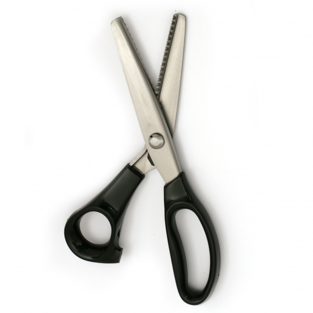 Stainless steel scissors 23.5x8.5 cm for decoration wavy 4 mm