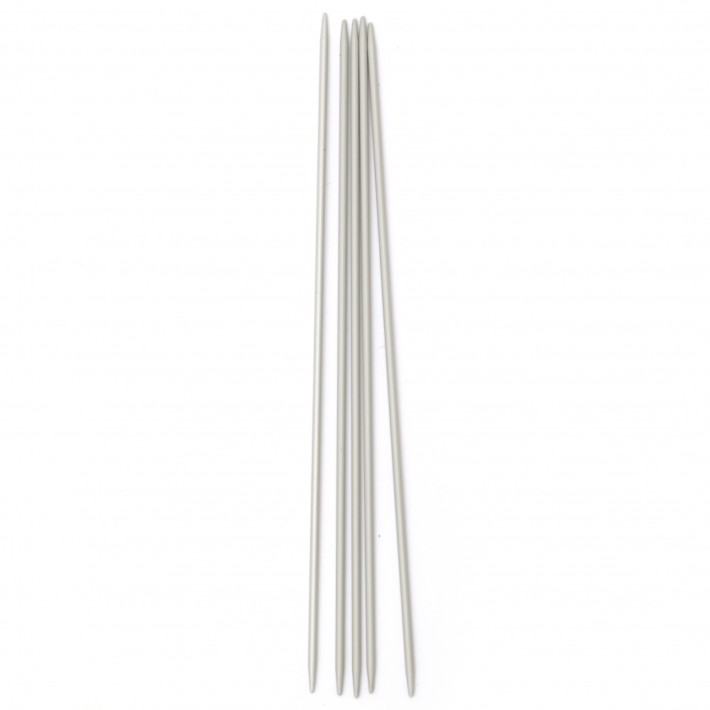 Aluminum needles for knitting socks 2.50 mm 20 cm -5 pieces