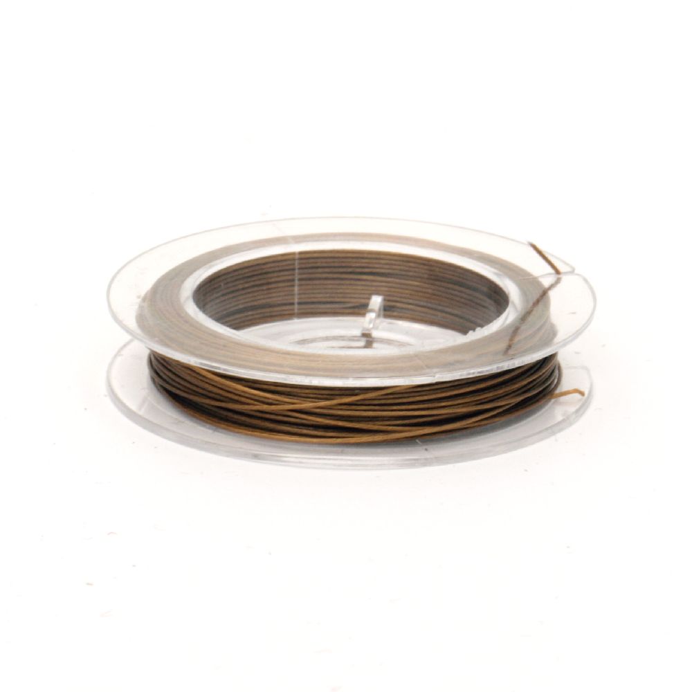 Cablu de oțel 0,45 mm culoare aurie -10 metri