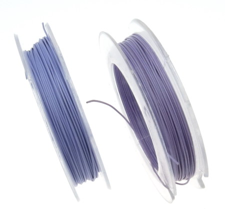 Cablu de oțel 0,45 mm culoare violet deschis -10 metri