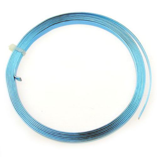 Banda de aluminiu 5x1 mm culoare albastru -2 metri