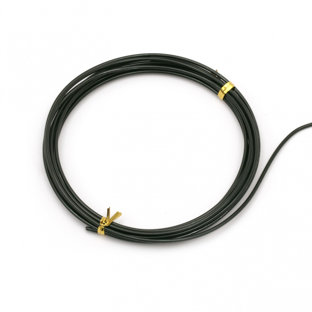 Aluminum wire 2 mm color black -3 meters