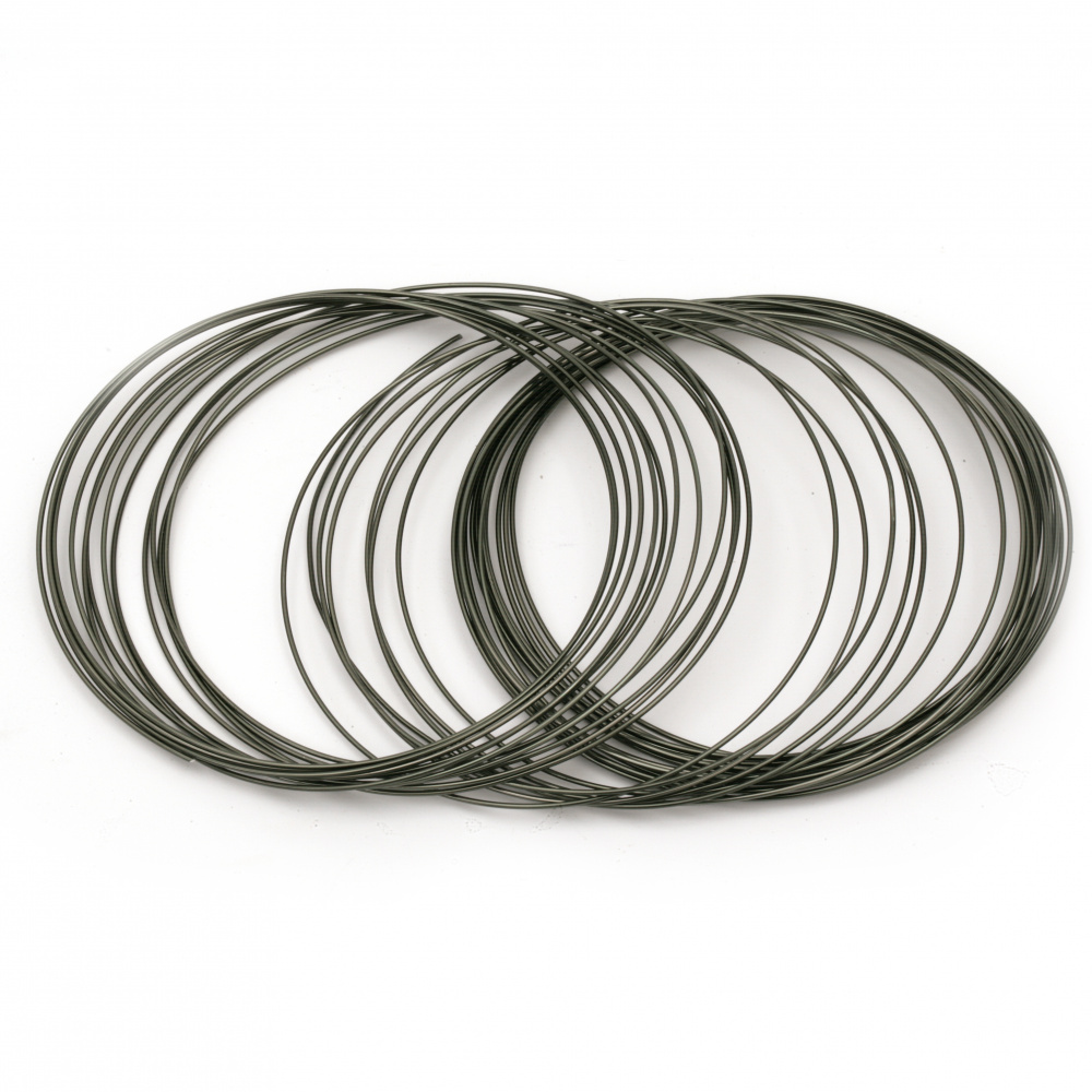 Aluminum wire 1 mm color gray green melange -10 meters