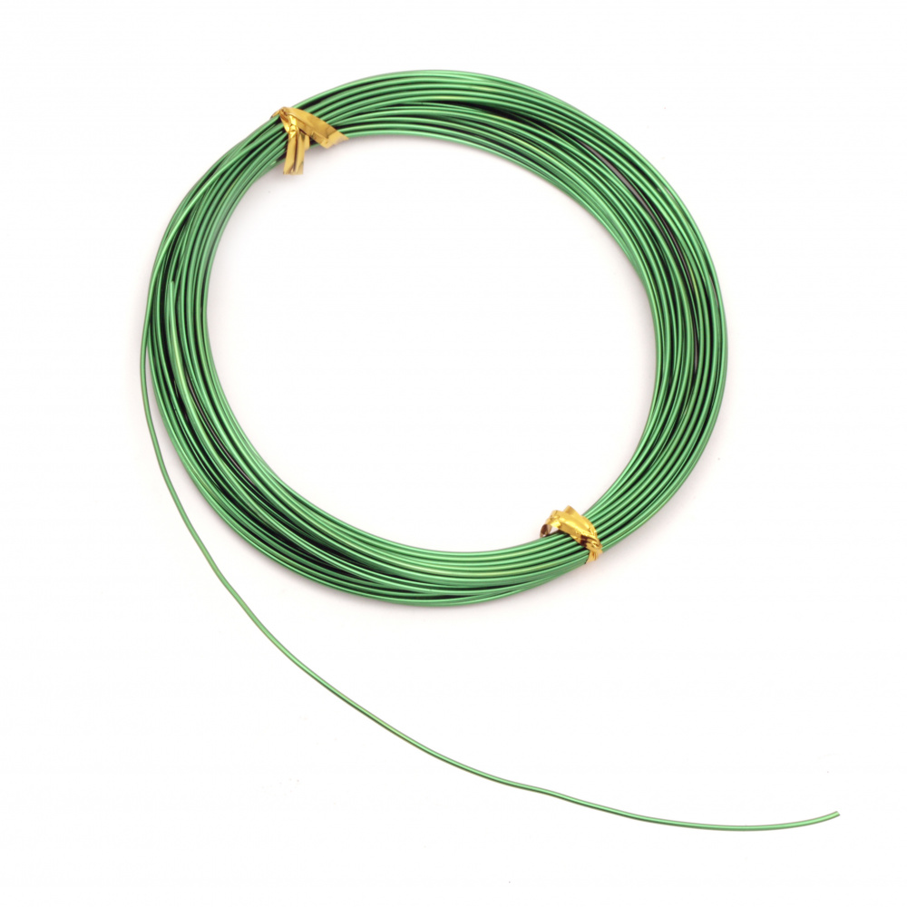 Aluminum wire 1 mm green - 10 meters