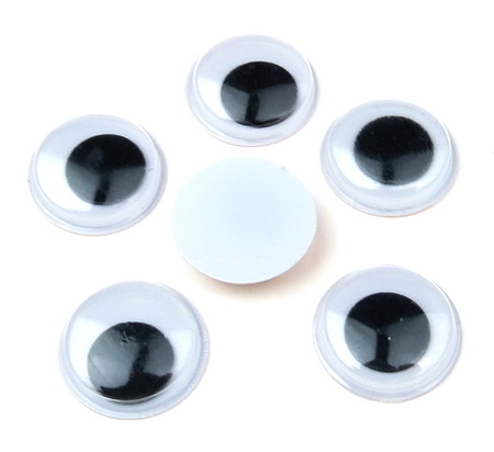 Wiggle Eyes for Decorations, DIY Crafts Handmade Accessories 14 mm - 50 pieces