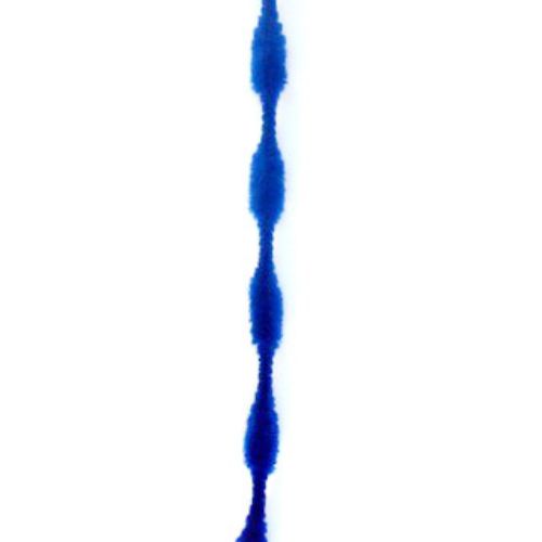 Wire rod with eight reliefs x2.5 cm blue dark -30 cm -10 pieces