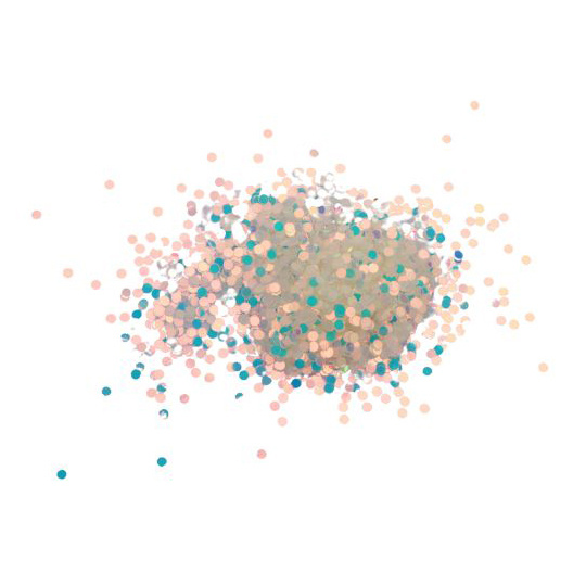 Okrągłe elementy dekoracyjne 2 mm, przezroczyste z efektem tęczy, 20 g – do rękodzieła