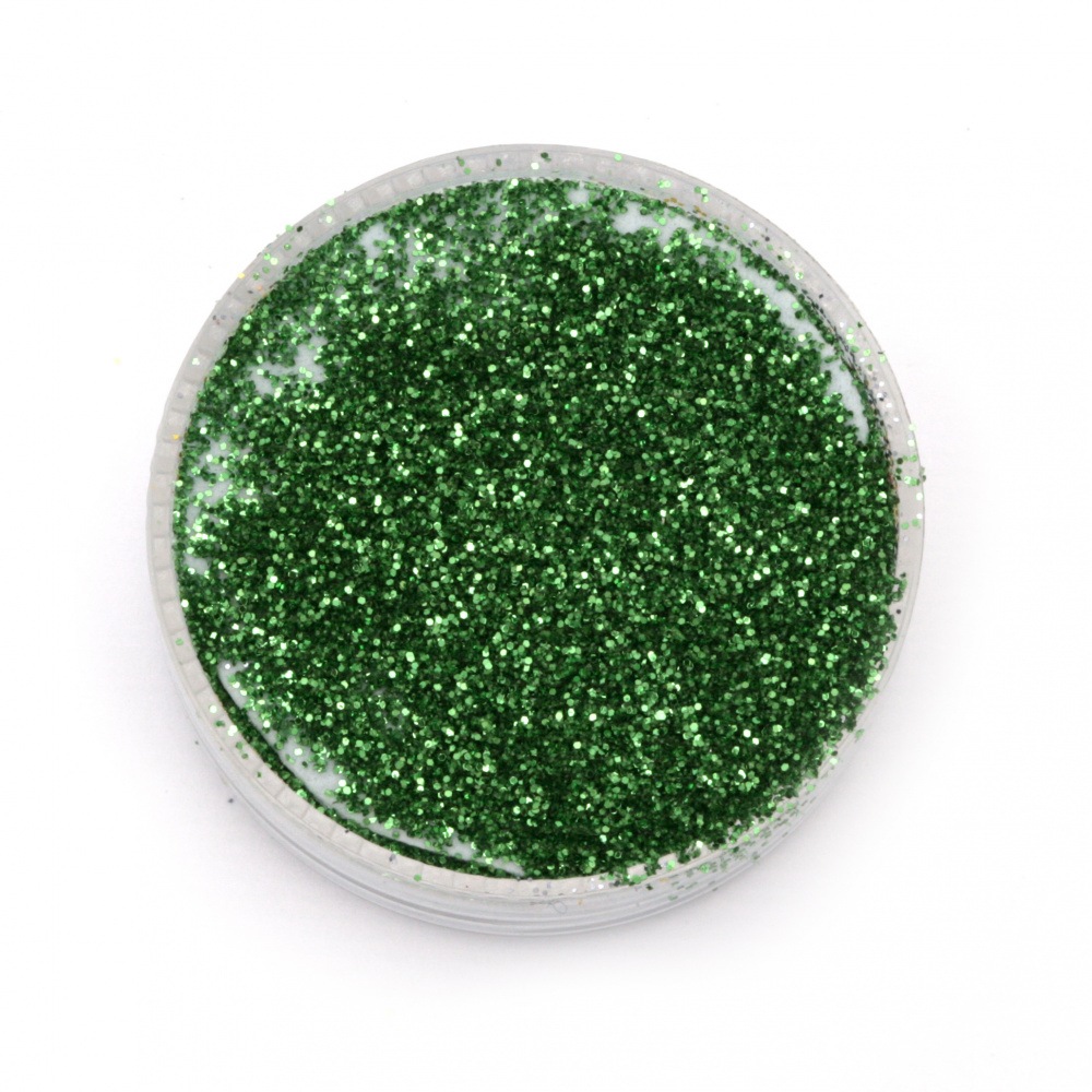 Glitter powder DIY Decoration 0.3 mm 250 micron green -20 grams