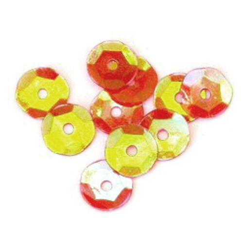 Sequins round 7 mm red -20 grams