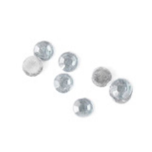 Ακρυλικές πέτρες 4 mm στρογγυλή διάφανη όψη -100 τεμάχια