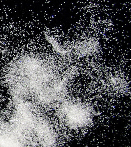 Glitter powder 0.3 mm 250 microns white - 20 grams