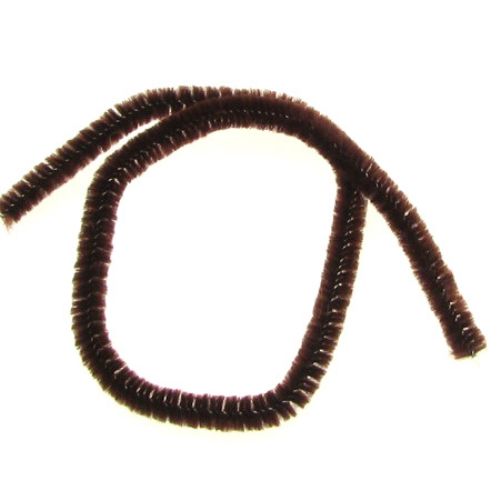 Pipe Cleaners, Chenille Wire, DIY Decorating, Kids Crafts, 5 mm brown -30 cm -10 pieces