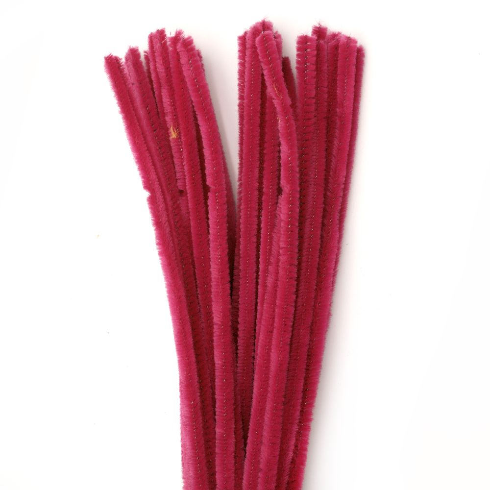 Pipe Cleaners, Chenille Wire, DIY Decorating, Kids Crafts, cyclamen -30 cm -10 pieces
