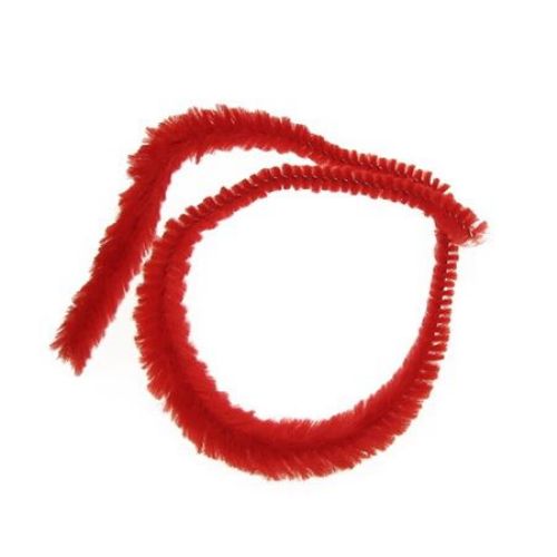Wire rod with two reliefs DIY Crafts Decorating, Children x11 cm red -30 cm -10 pieces