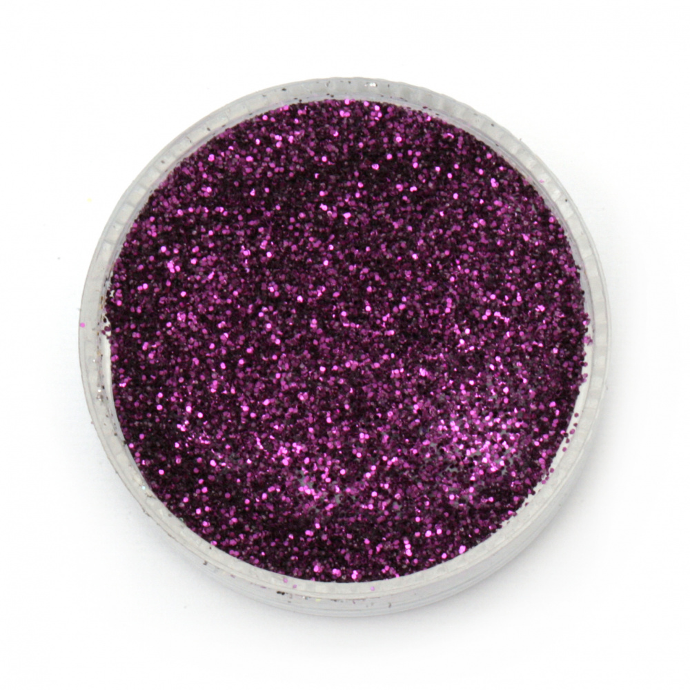 Glitter powder DIY Decoration 0.3 mm 250 microns purple/lavender - 20 grams