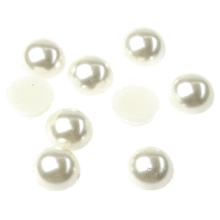 Pearl hemisphere 12 mm white -20 pieces