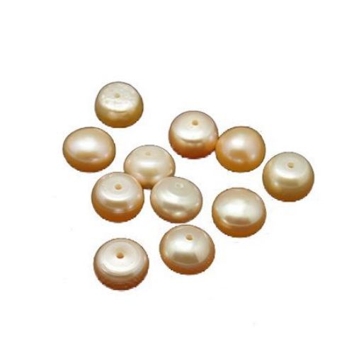 Natural pearl 5.5~6mm with hole 0.8mm grade AAA pink - 4 pieces