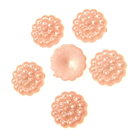 Pink Pearls for gluing 13 mm
