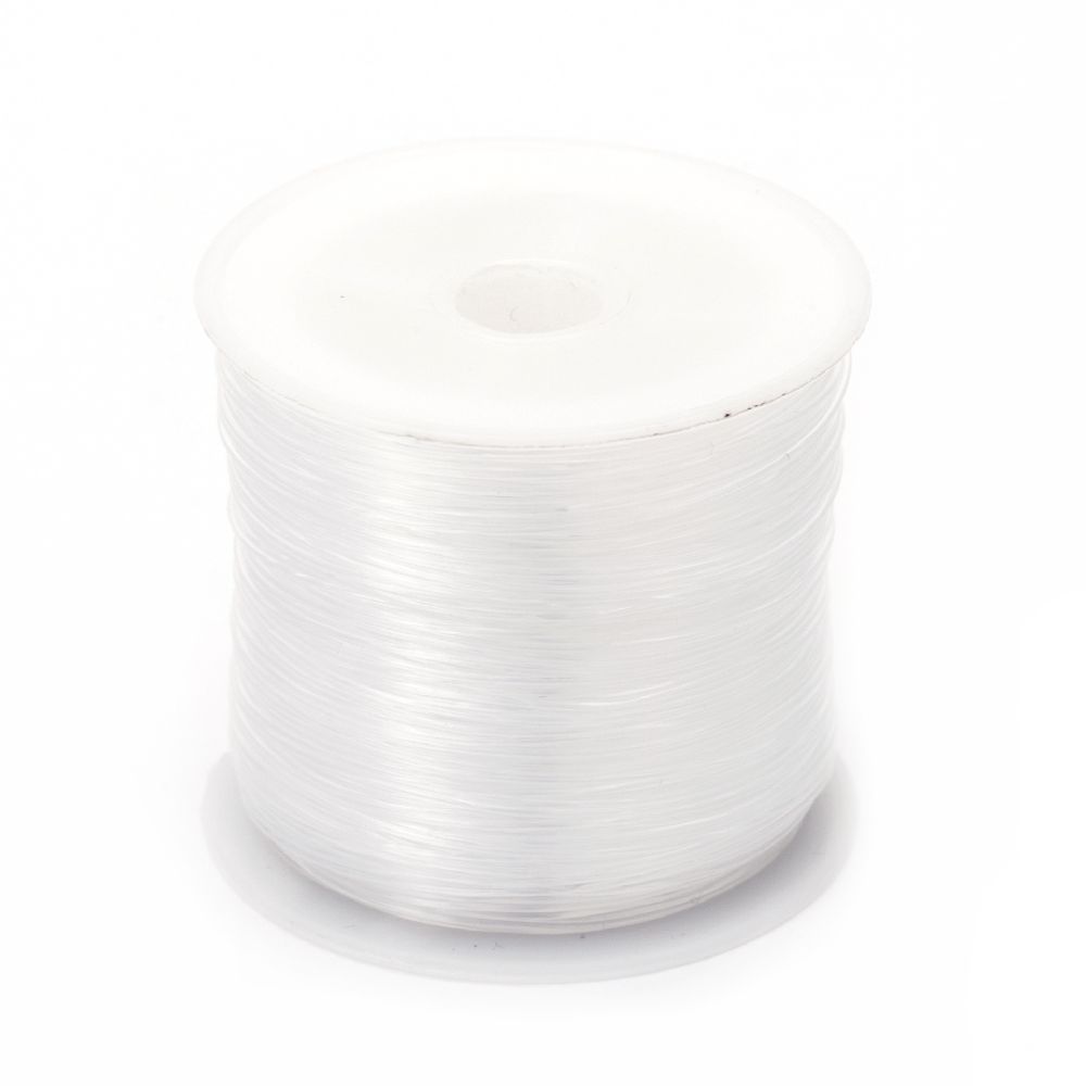 Nylon Wire Roll, Beading Thread, Clear 0.6 mm, 50m