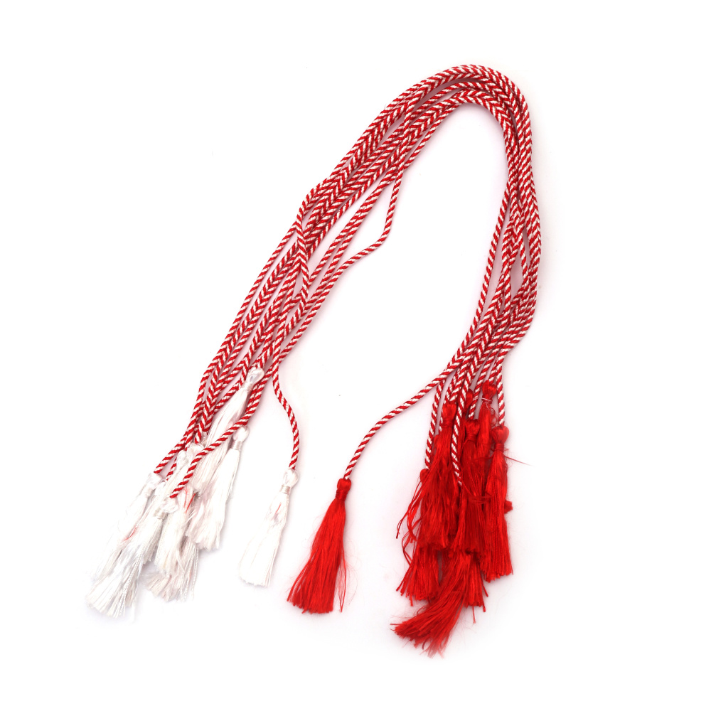 Копринени пискюли 6~7 см 56 см -10 броя