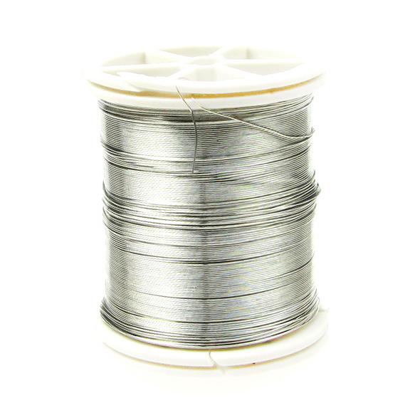 Jewelry Copper Wire 0.3 mm silver ~ 50 meters
