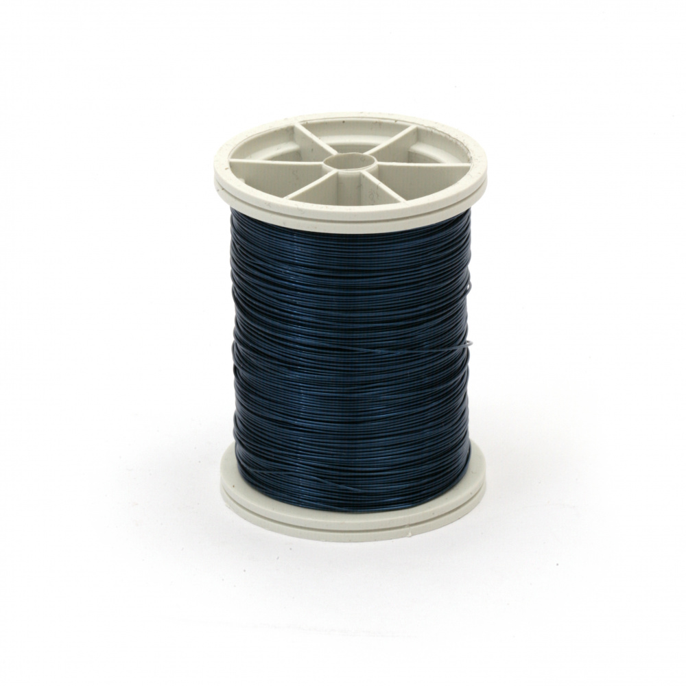 Copper wire 0.4 mm blue ~ 26 meters
