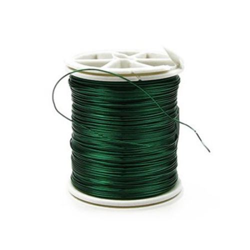 Copper wire 0.4 mm green ~ 26 meters