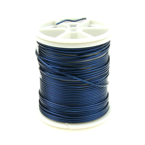 Beading and Craft Copper Wire / Blue / 0.8 mm, ±7 meters