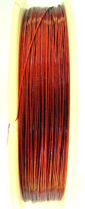 Cablu de oțel 0,38 mm roșu -100 metri