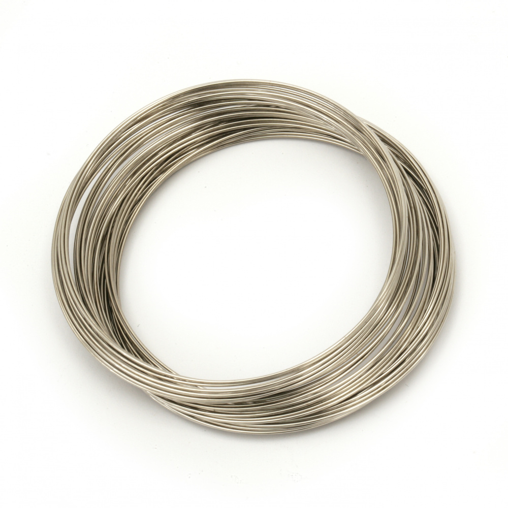 Jewellery aluminium Memory Wire for bracelets 60 x 0.5 mm