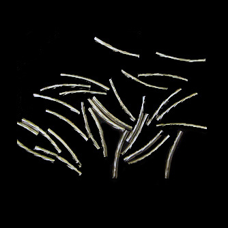 Σωληνάκια μεταλλικά καμπυλωτά σαγρέ 2x2 mm -50 τεμάχια