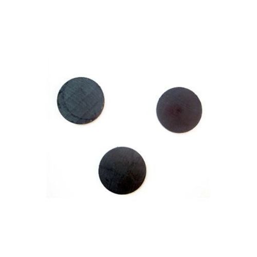 Black Magnet Flat Round, DIY Projects, Fridge Magnet 25 x 4 mm
