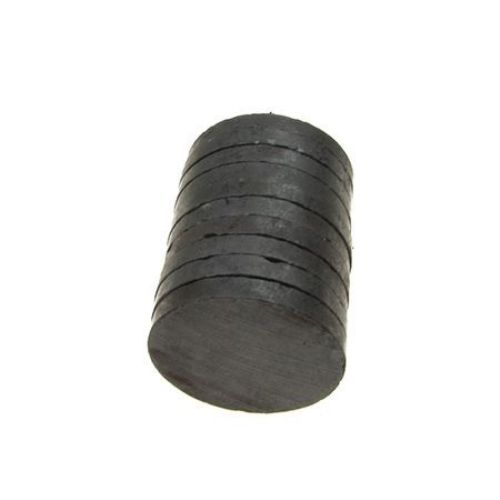 Black Magnet Flat Round, DIY Projects, Fridge Magnet 30 x 4 mm -5 pieces 