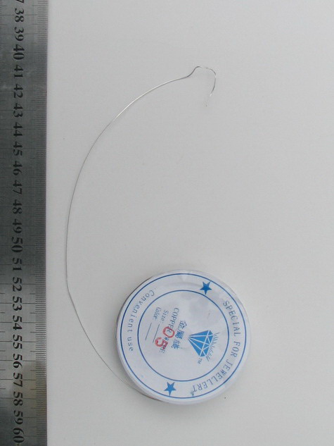 Σύρμα χαλκού 0,5 mm ασημί ~ 6 μέτρα