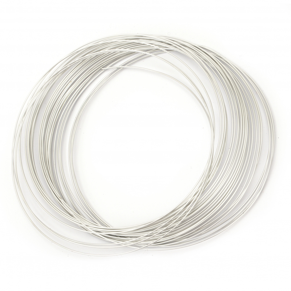 Wire aluminum 0.8 mm color silver ~ 10 meters