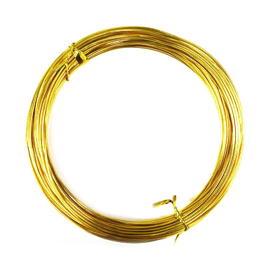 Σύρμα αλουμινίου 1 mm χρώμα κίτρινο -10 μέτρα