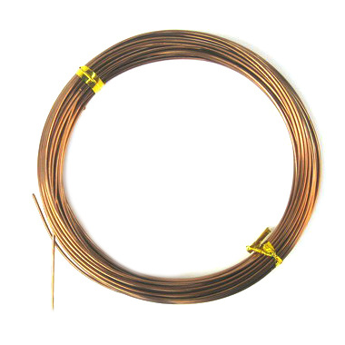Aluminum wire 1 mm brown - 10 meters