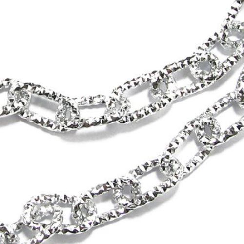 Aluminium necklace 17 x 9 x 3 mm
