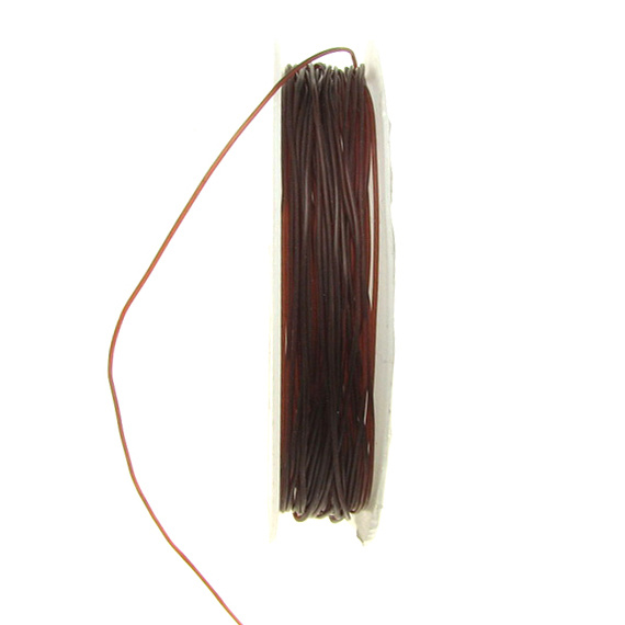 Beading Elastic Wire 0.6 mm brown ~ 7 meters