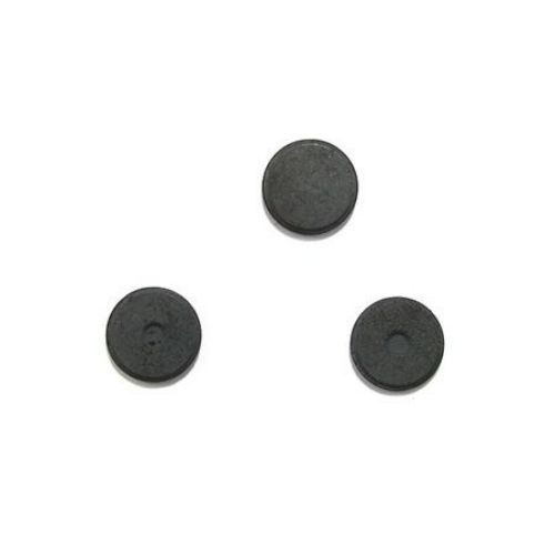 Black Magnet Flat Round, DIY Projects, Fridge Magnet 18 x 3 mm