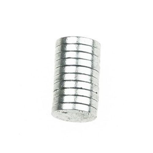 Magnet de nichel 8x1,5 mm -10 bucăți