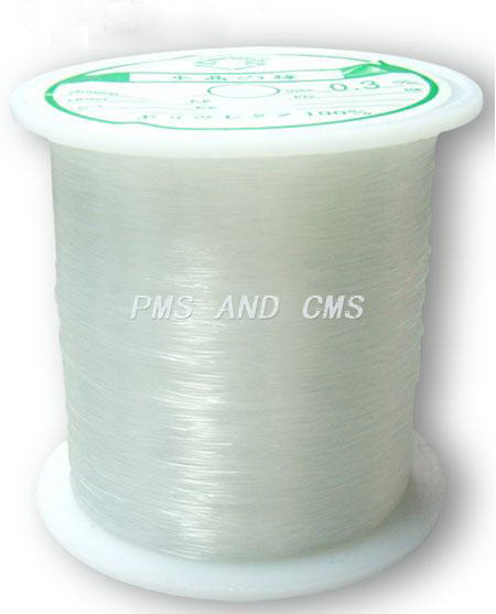 Jewelry Nylon Wire, Beading Thread, Clear 0.45 mm