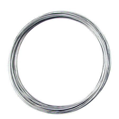 DIY Memory Wire for Necklaces 115x0.8 mm color silver -50 turns